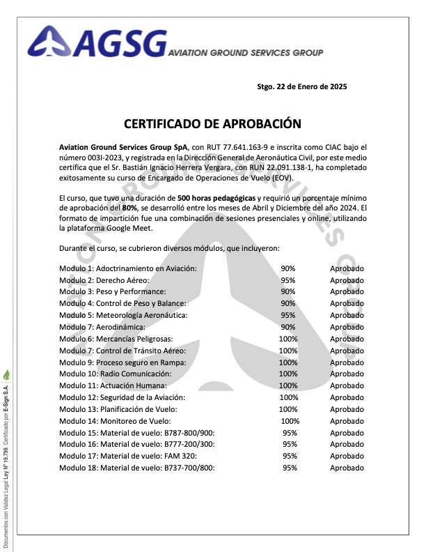 Certificación Packs and Labels