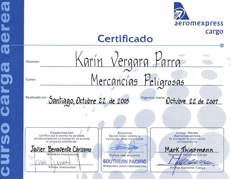 Certificación Packs and Labels